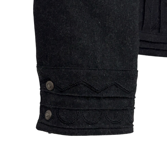 Chicos Womens Wool Blend Jacket Size 2 (M) Embroidered Autumn Office Corporate - Picture 2 of 10